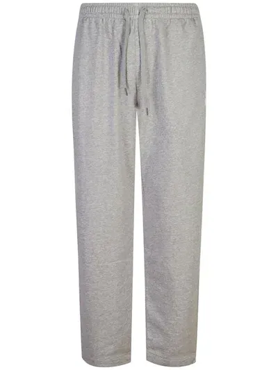 Marant Logo-appliqué Cotton Track Pants In 灰色