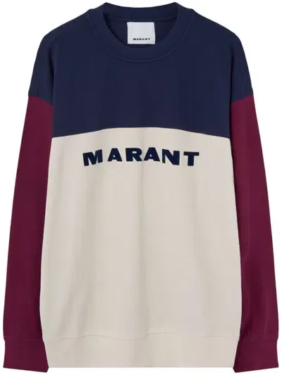 Marant Logo-print Sweatshirt In Blue