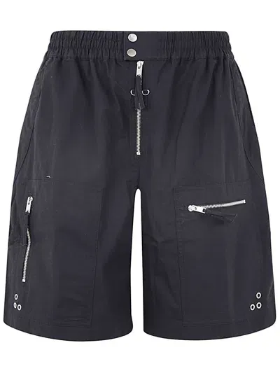 Marant Nahlan Cotton Cargo Shorts In Black