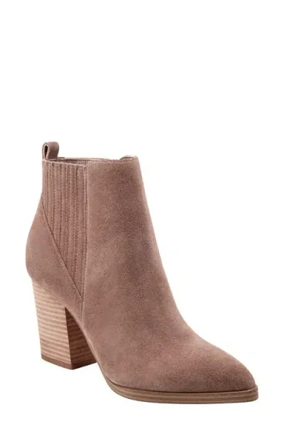 Marc Fisher Ltd Alva Bootie In Light Natural Suede