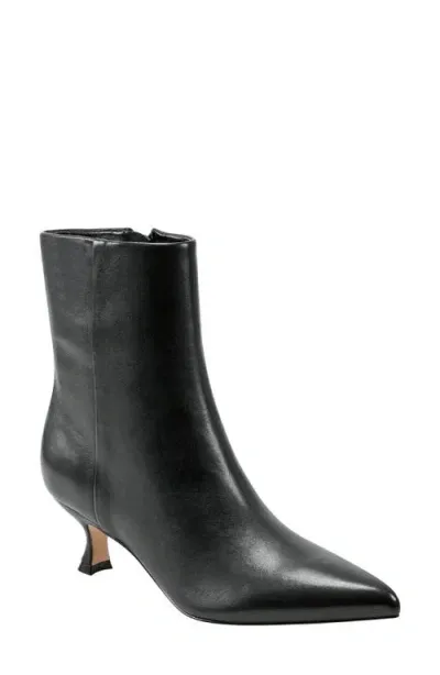 Marc Fisher Ltd Iggy Kitten Heel Bootie In Black Leather