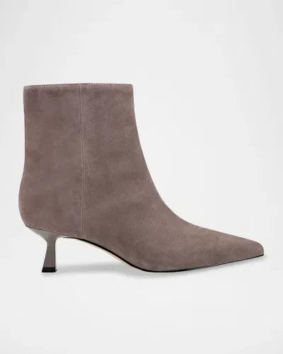 Marc Fisher Ltd Kolton Kitten Heel Bootie In Light Grey