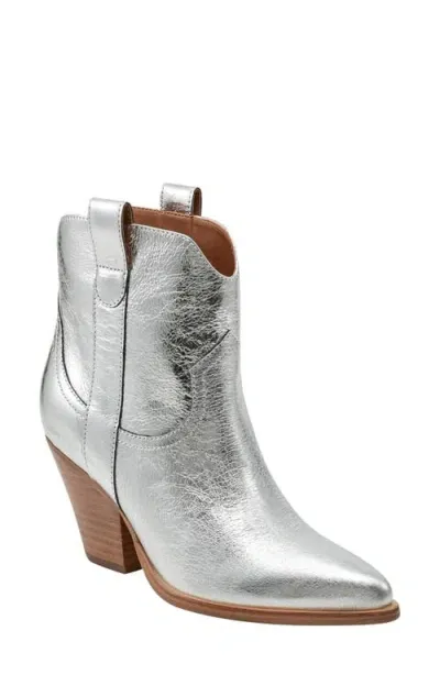 Marc Fisher Ltd Marlie Western Boot In Silver