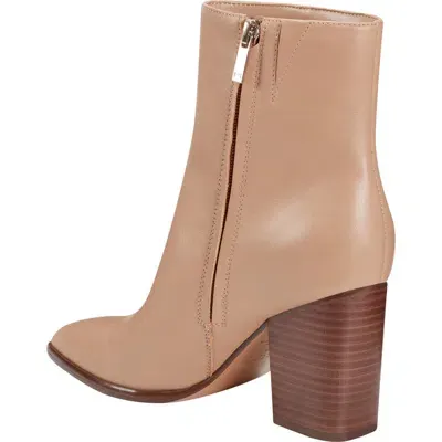 Marc Fisher Ltd Melysa Block Heel Bootie In Light Natural