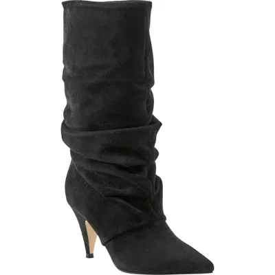 Marc Fisher Ltd Paityn Slouch Pointed Toe Boot In Black