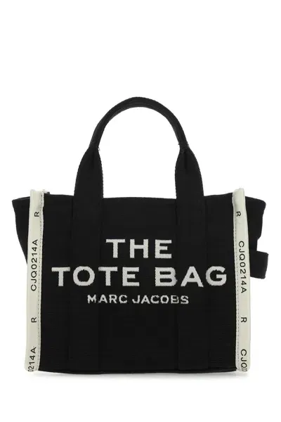 Marc Jacobs Black Canvas The Tote Shopping Bag