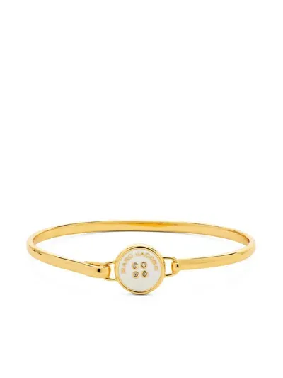 Marc Jacobs Button Hinge Bracelet In White