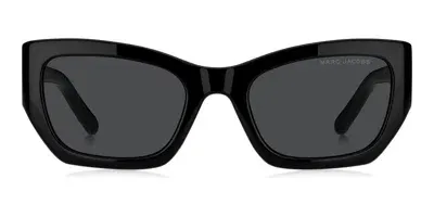 Marc Jacobs Eyewear Cat Eye Frame Sunglasses In Black