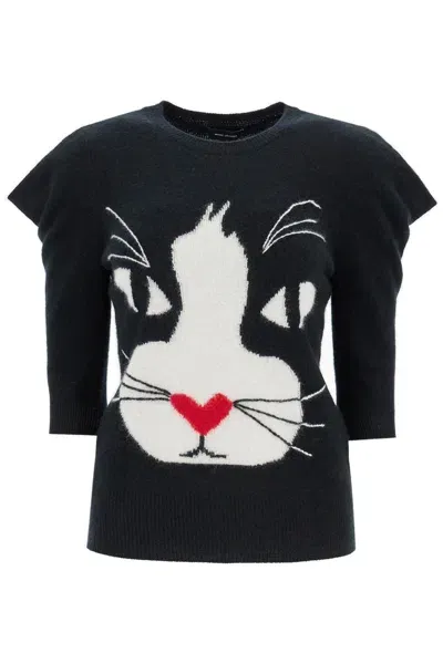 Marc Jacobs Pullover The Cat Sweater In Black