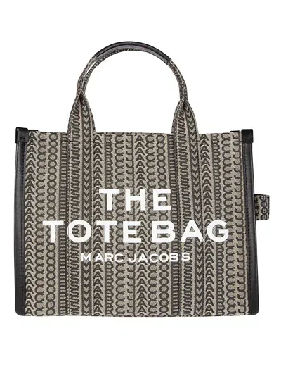 Marc Jacobs The Medium Monogram Jacquard Tote Bag In Beige