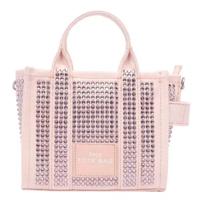 Marc Jacobs The Crystal Canvas Crossbody Tote Bag In 粉色