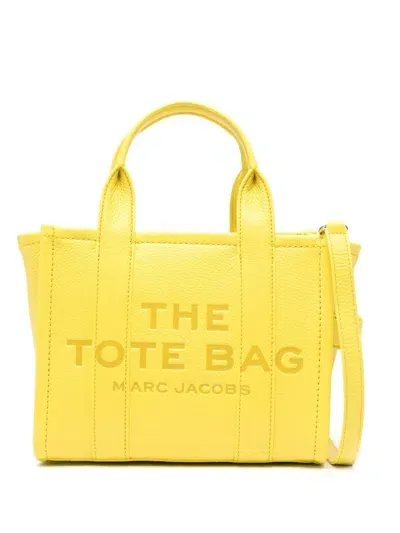 Marc Jacobs The Leather Small Tote Bag In Yellow