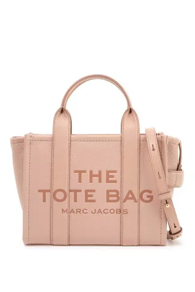 Marc Jacobs The Leather Small Tote Bag In Pink