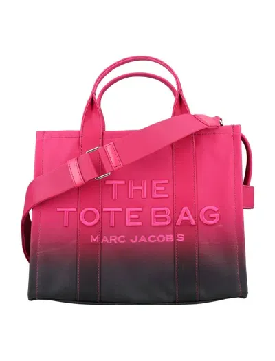 Marc Jacobs The Medium Tote Ombre Canvas In Fuchsia