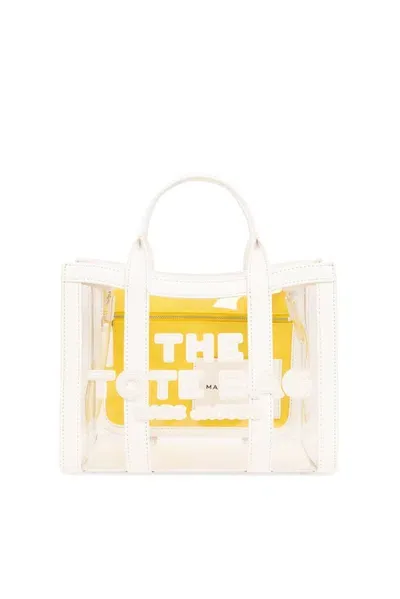 Marc Jacobs The Small Logo Printed Tote Bag In Yellow