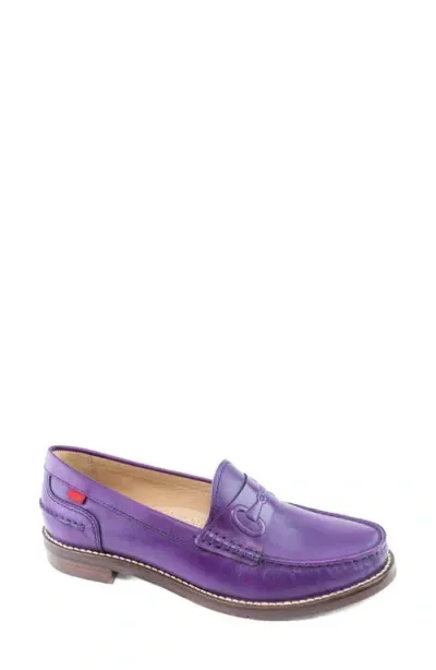 Marc Joseph New York Academy Park Loafer In Aubergine Brushed Napa