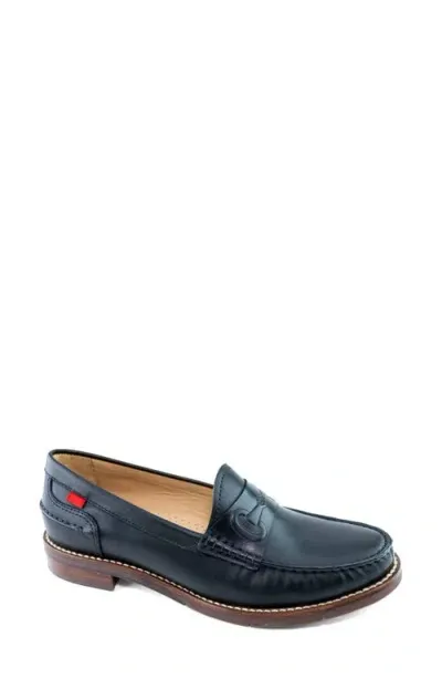 Marc Joseph New York Academy Park Loafer In Black Brushed Napa