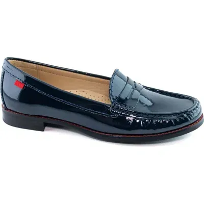 Marc Joseph New York East Village Penny Loafer In Navy Patent