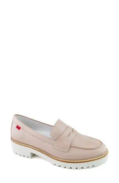 Marc Joseph New York Morrison Ave Penny Loafer In Blush Napa