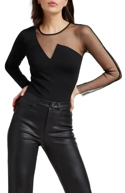 Marcella Nolita Mesh Top In Black