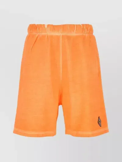 Marcelo Burlon County Of Milan Orange Cotton Bermuda Shorts