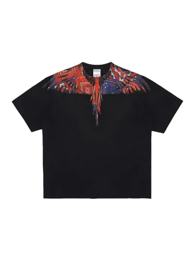 Marcelo Burlon County Of Milan Bandana Wings T-shirt In Black