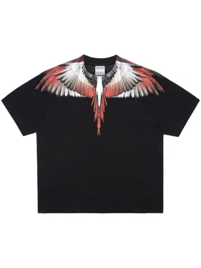 Marcelo Burlon County Of Milan Icon Wings Cotton T-shirt In Black  