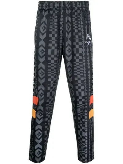 Marcelo Burlon County Of Milan Xkappa Logo-patch Track Pants In Black