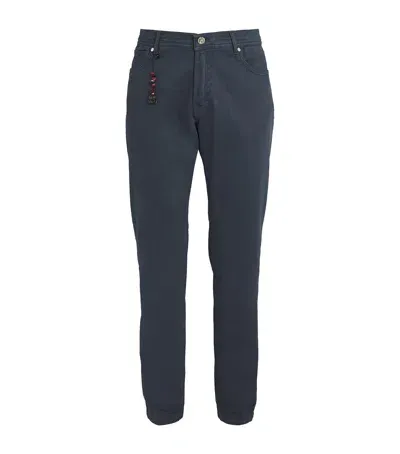 Marco Pescarolo Cashmere Tailored Trousers In Blue