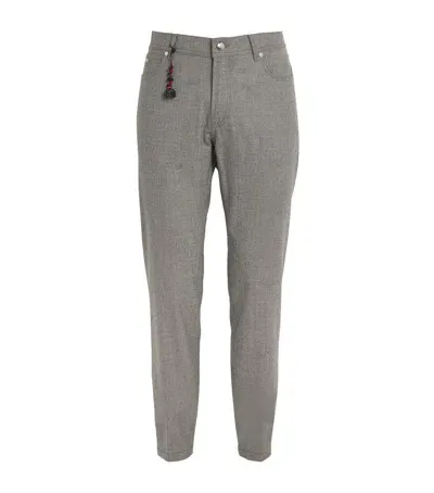 Marco Pescarolo Cashmere Tailored Trousers In Grey