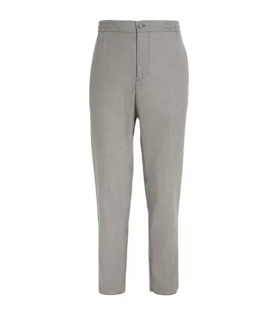 Marco Pescarolo Wool-cashmere Tailored Trousers In Grey