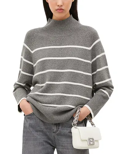 Marella Falange Turtleneck Sweater In Medium Gray