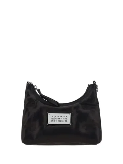 Margiela Glam Slam Hobo Shoulder Bag In Black