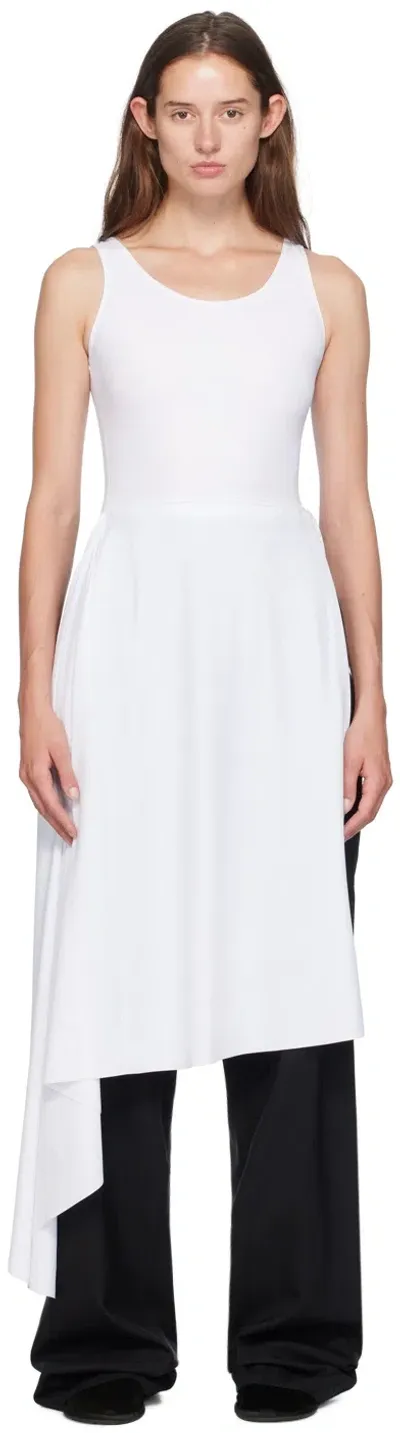 Marie Adam-leenaerdt White 'bathingsuit' Pareo Midi Dress In 1000 White