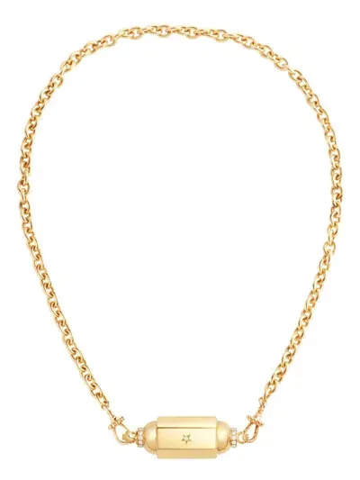 Marie Lichtenberg 18k Yellow Gold Locket Diamond Necklace