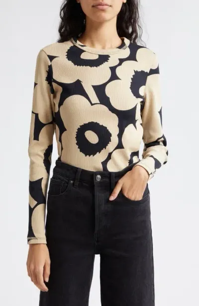 Marimekko Tulva Unikko Rib Long Sleeve T-shirt In 890