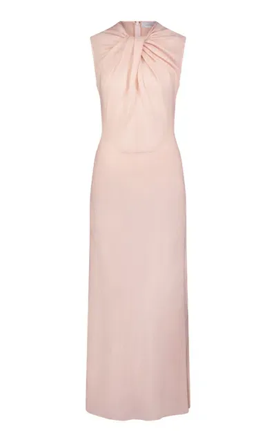 Marina Moscone Wool Dress In Light Pink