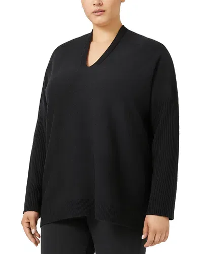 Marina Rinaldi Plus Sport 2a Uscita Azulene Sweater In Black