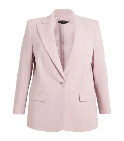 Marina Rinaldi Single-breasted Blazer In Pink