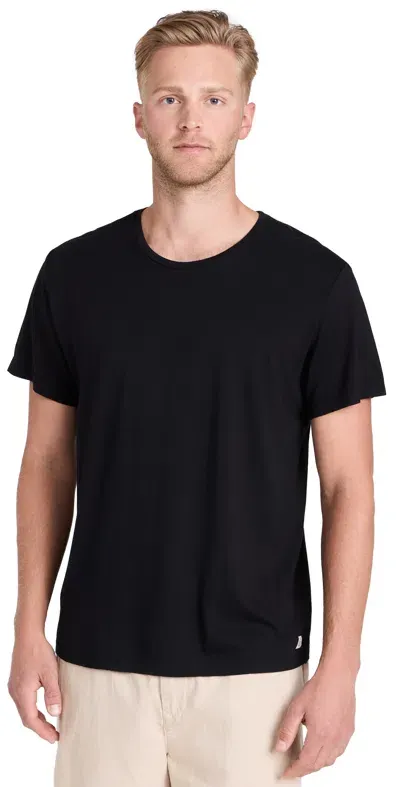 Marine Layer Signature Crew Tee Black