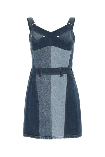 Marine Serre Dress In Blue