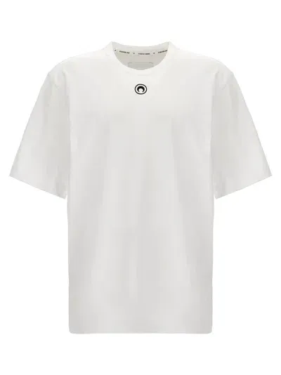 Marine Serre Cotton T-shirt In 白色的