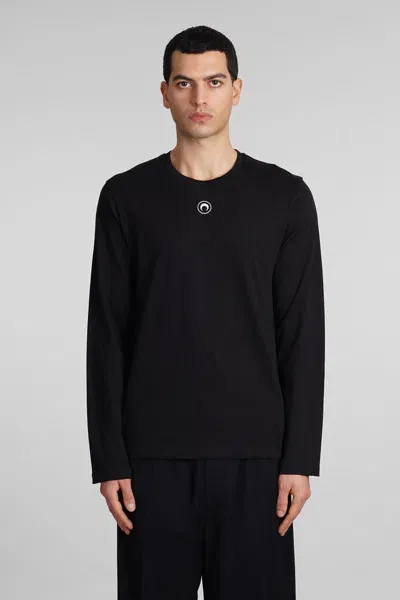 Marine Serre T-shirt In Black Cotton