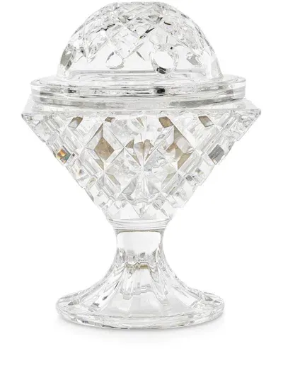 Mario Cioni & C Crystal Candle Holder In White