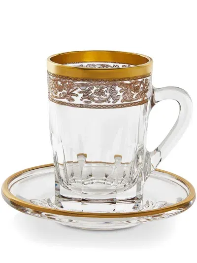 Mario Cioni & C Crystal Tea Set In White