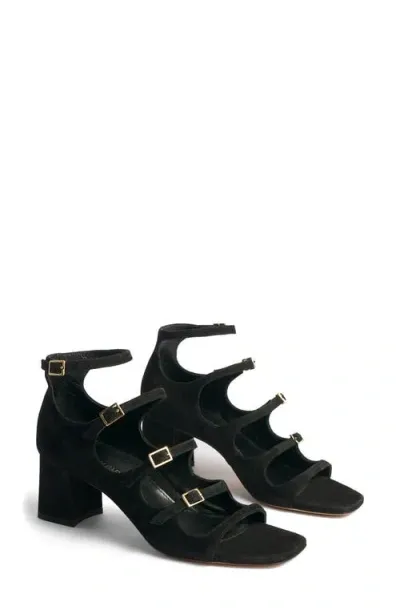 Marion Parke Francine Ankle Strap Sandal In Black