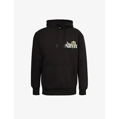 Market Call My Laywer Cotton Hoodie In Black