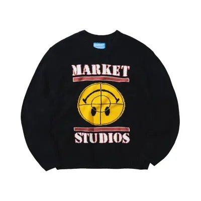 Market Smiley Focus Sweater In Black