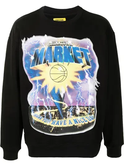 Market Tornado Cotton Sweatshirt In Black