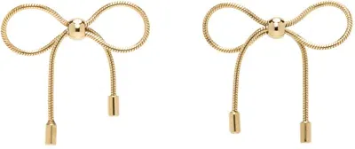 Marland Backus Gold Bow Earrings